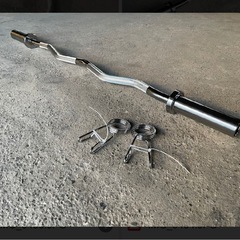 バーベルシャフト 120cm 直径50mm EZバー 送料無料の画像
