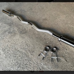 バーベルシャフト 120cm 直径50mm EZバー 送料無料の画像