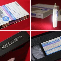 ビデオデッキ + ビデオクリーナー + VHSディズニービデオの画像