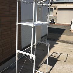 OJM0009S)ランドリーラック 幅：約66cm 高さ：約175cm 奥行：約55cm 中古品【取りに来られる方限定】の画像