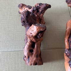 天然木のオブジェ3点の画像
