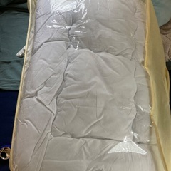 【無料、ほぼ新品】1.2回のみ使用、掛け布団敷き布団セットの画像