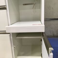 ★リユースのサカイ横浜南店★YM1493 NITORI レンジボード ホワイト W100×D45×H200 クリーニング済みの画像