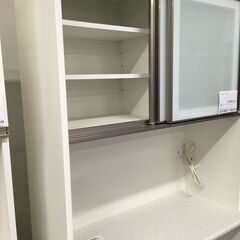 ★リユースのサカイ横浜南店★YM1493 NITORI レンジボード ホワイト W100×D45×H200 クリーニング済みの画像