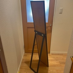 姿鏡　ブルー木目の画像