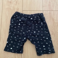 子供　短パン　ミッキー　90cm 黒の画像