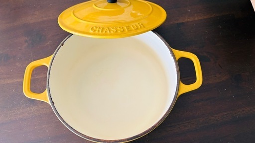 CHASSEUR 両手鍋 鋳鉄製 18cm イエロー 【公式通販】