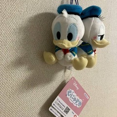 ドナルドダックむにゃすやぬいぐるみ2つ セットの画像