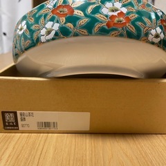 三洋陶器　緑彩山茶花の画像