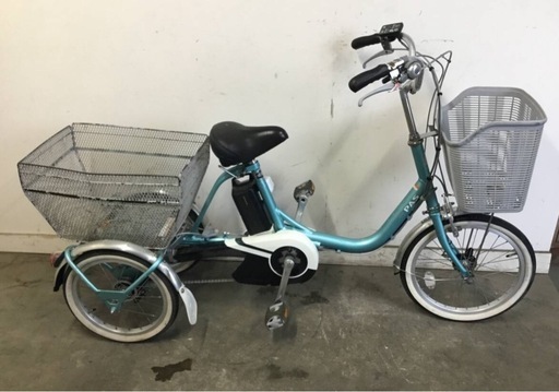 A-184△ y 岐阜発/ヤマハPAS/電動アシスト三輪自転車/3段変速/バッテリー8.7Ah/充電器なし/走行確認/現状品/管18s/ R7.9/11 △