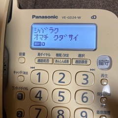 Panasonic 固定電話　子機付きの画像
