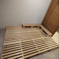 すのこベッド＋ハーフパレットの画像