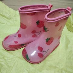 女の子向け　カッパ、長靴、傘　セットの画像
