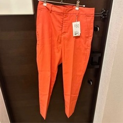 新品☆UNITEDARROWS ドビーカラースリムパンツ　オレンジの画像