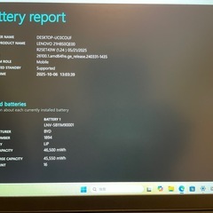 Lenovo ThinkPad Ryzen5 7530U 16GB 256GBの画像
