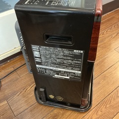 TOYOKUNI 石油ストーブ ファンヒーター 木目調 レトロ 暖房器具 の画像