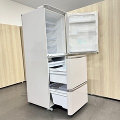 A1627🌟配送♻️設置‼️シャープ　3ドア冷蔵庫SJ-PW35A-C 350L 2015年製🌟の画像