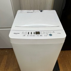 #27 激安B級品!! Hisense 2020年 4.5kg HW-T45D 全自動電気洗濯機の画像