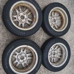 スタッドレスタイヤ 165/65R1581Q 4本 ヨコハマアイスガード 中古品の画像
