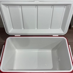 美品✨　Coleman　コールマン　USA製　 クーラーボックス 45L ポリライト　POLYLITE 　48QT レッドの画像
