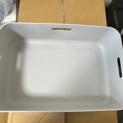 収納ケース ソフトNインボックス よこ型ハーフ ライトグレーの画像