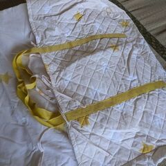 薄手　ベビー布団　掛け敷きセット　枕とバッグ付きの画像