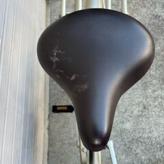 【未整備】軽量アルミ・オートライト・24インチアルミシティサイクル 自転車変速ギアなしママチャリ通学 通勤の画像
