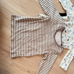 80cm 90cm 長袖肌着3枚セット　ベビー肌着　　の画像