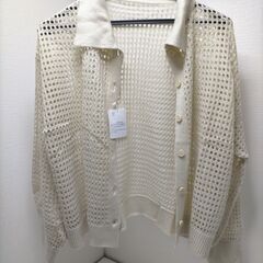 【新品未使用】洋服まとめ売り　レディース服 5点セット サイズ M　シャツワンピース　黒　白　ワンピース カーディガン シャツワンピ ストール 春夏秋コーデ　251006-7Yの画像