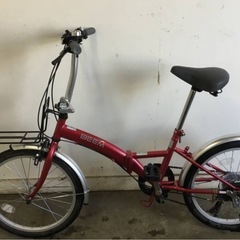 A-187△ y 岐阜発/ BEEM/ 折りたたみ自転車/ 20インチ/ 6段変速/ 走行確認/ 現状品/ R7.7/25 △の画像