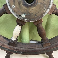⭐︎ドリーム2号館⭐︎アンティーク 船舵 約90cmの画像
