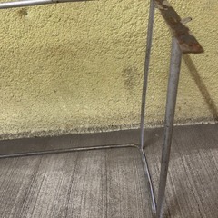 テーブルのアイアン脚　昭和レトロの画像