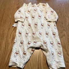 ディズニー クマのロンパース 70cm ユニクロ　キルトの画像