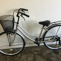 A-188△ 岐阜発/ EARLY POINT/ 26インチ/ 自転車/ ママチャリ/ 変速なし/ 走行確認/ シルバー/ 現状品/ R6.12/17 △の画像