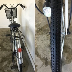 A-188△ 岐阜発/ EARLY POINT/ 26インチ/ 自転車/ ママチャリ/ 変速なし/ 走行確認/ シルバー/ 現状品/ R6.12/17 △の画像