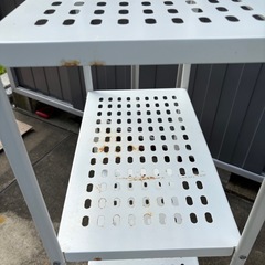 サビあり　スチールラック　ホワイトの画像