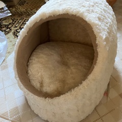 お引き取り者決定しています　猫ベッド　未使用　ドームタイプの画像