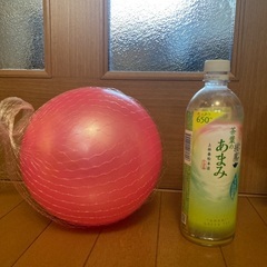 ビニールボール　ピンク　DAISOの画像