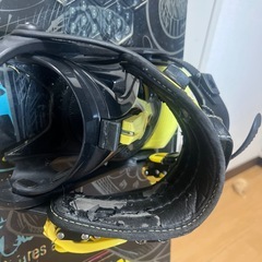 BLACK WHITE スノーボード 161cm ビンディング付きの画像