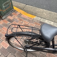 大人用自転車　26インチ　ママチャリ　ギアなし、鍵付き、ライト付き　ブラックの画像