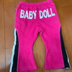 【80】ベビードール ピンク 冬服 長ズボンの画像