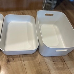 無印　ポリエチレンケース　3個セットの画像