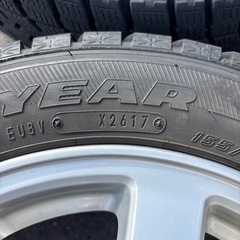 中古スタッドレス　アルミ　2017年製　GOODYEAR アイスナビ6 155/65R14 軽自動車全般に！の画像