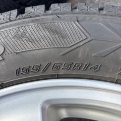 中古スタッドレス　アルミ　2017年製　GOODYEAR アイスナビ6 155/65R14 軽自動車全般に！の画像