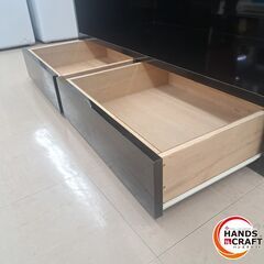 ✨【引き取り限定】　中古　ハンガー掛け＋収納スペース　ブラック　※取り置き不可✨うるま市田場✨の画像