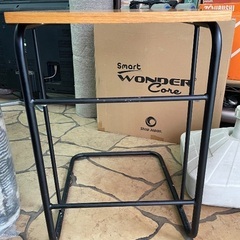 中古 ニトリ ミニテーブル　サイドテーブル　STチェントロ2 ミドルブラウンの画像