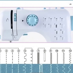 新品未使用　実用　コンパクトミシン　ペダル　ボビン付きの画像