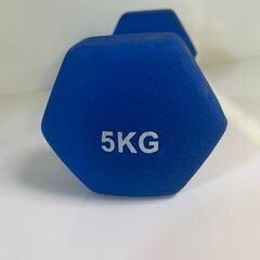 【リサイクルストアスターズ城西店】 【中古品】5kg ダンベル 青②の画像