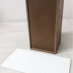 【中古品】収納ボックス コード類 収納家具 木製 インテリア雑貨の画像