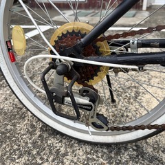 【売約済み】SHIMANO6段変速　折りたたみ自転車　黒の画像
